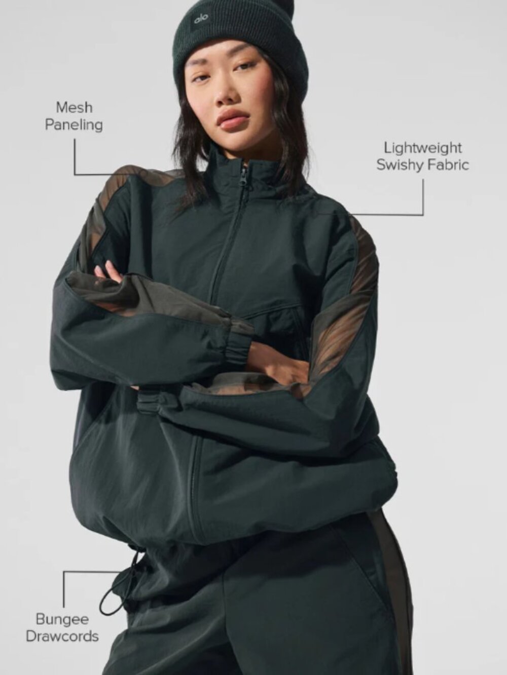 Alo Origin Full-Zip Track Jacket